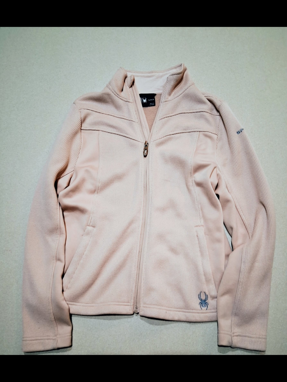 Spyder Women's Pale Pink Full-Zip Utility Jacket